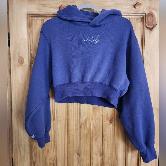 Balance/Vitality Affirmation Hoodie - Sapphire - Picture 2 of 4